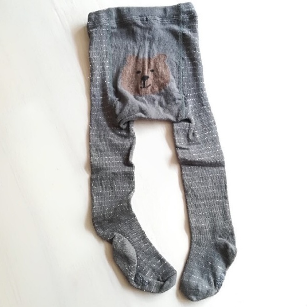 Baby Gap Sparkle Stripe Knit Tights sz 2 / 3